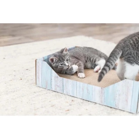 Дряпка (кігтеточка) для котів Trixie картонна з м'ятою 45×12×33 см (4011905480138)