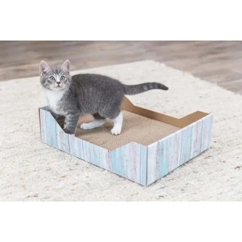 Дряпка (кігтеточка) для котів Trixie картонна з м'ятою 45×12×33 см (4011905480138)