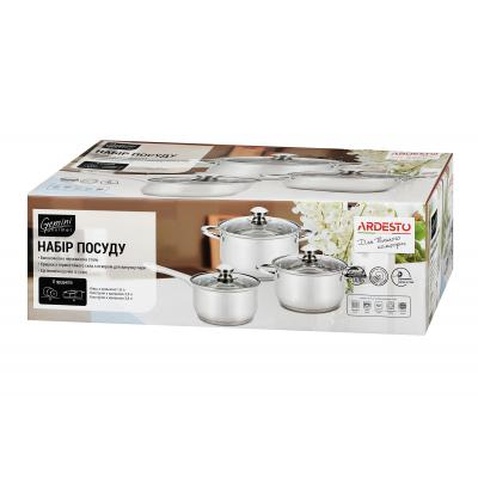 Набір посуду Ardesto Gemini Gourmet 6 предметів (AR1906PS)