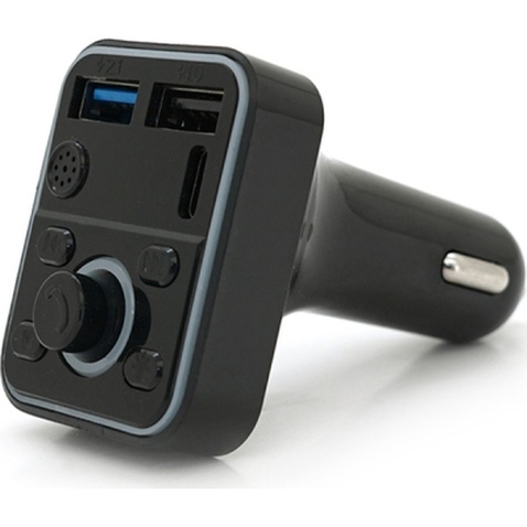 FM модулятор Voltronic D1, підсвітка 7 кольорів, 1.5-3.1A, USB, TF (FM-D1-7Col)