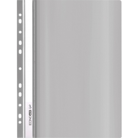 Папка-швидкозшивач Economix А4 Light з перфорації, сіра (E38504-10)