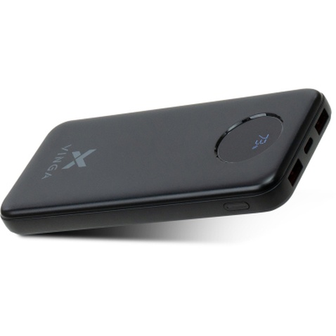 Батарея універсальна Vinga 10000 mAh 22.5W Display Black (VPBB1022)