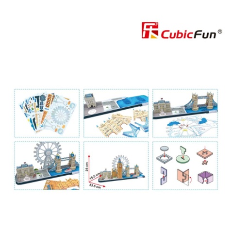 Пазл Cubic Fun Тривимірний пазл CityLine London (MC253h)