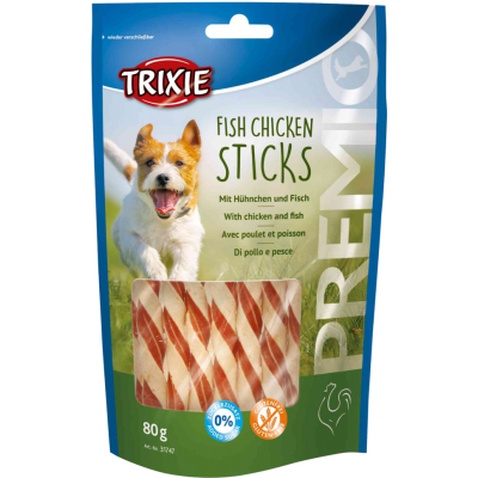 Ласощі для собак Trixie Premio Fish Chicken Sticks 80 г (4011905317472)