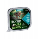 Паштет для котів Monge BWild Grain Free Wet Tuna Sterilised Cat 100 г (8009470012898)