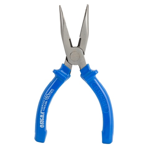 Плоскогубці Sigma довгогубці прямі 160мм сині (4357161)