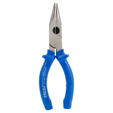 Плоскогубці Sigma довгогубці прямі 160мм сині (4357161)