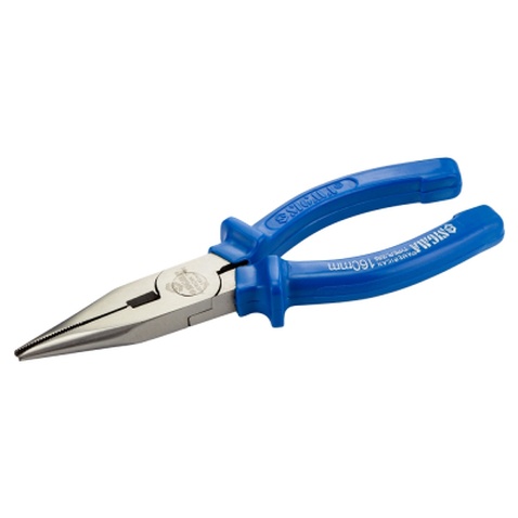 Плоскогубці Sigma довгогубці прямі 160мм сині (4357161)