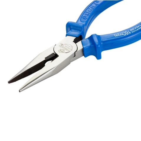 Плоскогубці Sigma довгогубці прямі 160мм сині (4357161)