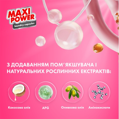 Капсули для прання Maxi Power Flower Wind 11 шт. (4823098414988)