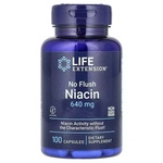 Вітамінно-мінеральний комплекс Life Extension Ніацин, Вітамін В3, 640 мг, No Flush Niacin, 100 капсул (LEX-37310)