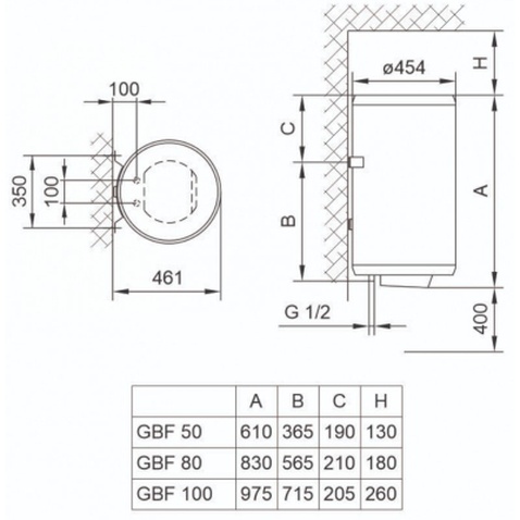Бойлер TIKI GBF 50/UA (700096)
