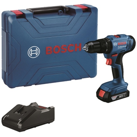 Шуруповерт Bosch GSB 183-LI 18V, 1х2Ah, 21-56Нм, 374-1815 об/хв, кейс, 1.2кг (0.601.9K9.101)