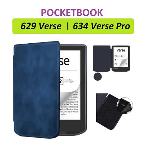 Чохол до електронної книги BeCover Smart Case PocketBook 629 Verse / 634 Verse Pro 6" Deep Blue (710452)