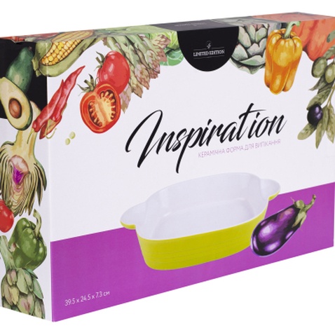 Форма для випікання Limited Edition Inspiration прямокутна 39.5 х 24.5 х 7.3 см Зелена (HJ1268)