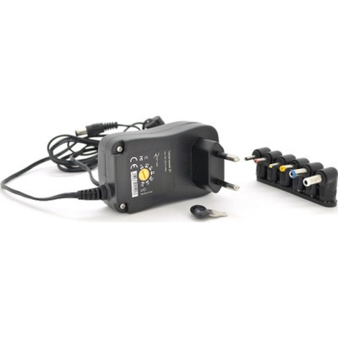 Блок живлення мережевий Voltronic 24W Universal, Output 3V-12V, 2.35*0.75/ 3.0*1.1/3.5*1.35/4.0*1.7 /5.5*2.1/5.5*2.5 (13034 / YT-UPS24W)