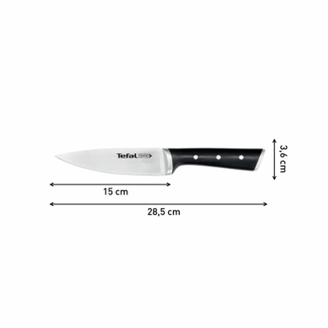 Кухонний ніж Tefal Ice Force, 15см, нержавіюча сталь, пластик (K2320324)