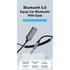 FM модулятор Vention AUX TRS 3.5мм USB Bluetooth 5.0 Coiled Cable 1.5M Gray Zinc (NAGHG)