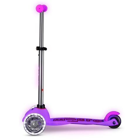 Самокат Micro Mini Deluxe Glow LED Морозний рожевий (MMD217)
