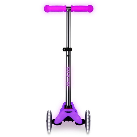 Самокат Micro Mini Deluxe Glow LED Морозний рожевий (MMD217)