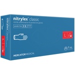Медичні рукавички Mercator Medical Nitrylex Classic Нітрилові Неопудрені діагностичні Розмір L Сині 100 шт. (3.1011) (5906615004929)