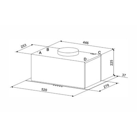 Витяжка кухонна Eleyus UNIA 1200 LED 52 WH