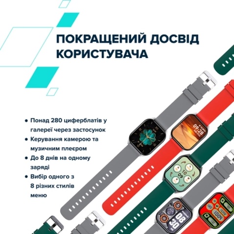 Смарт-годинник Canyon Chatter SW-58 BT-CALL Silver Grey (CNS-SW58SS)