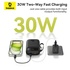 Батарея універсальна Baseus QPow2 20000mAh 30W, with 2*Type-C Cable, Black (P10055009113-00)