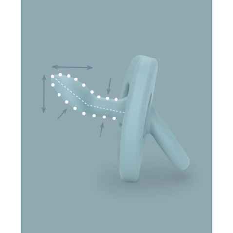 Пустушка Suavinex Colour Essence 0-6 міс, анатомічна силіконова, нюдова (308086)