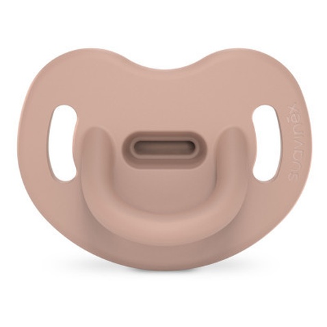 Пустушка Suavinex Colour Essence 0-6 міс, анатомічна силіконова, нюдова (308086)