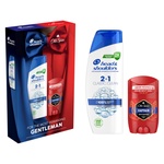 Набір косметики Old Spice Твердий дезодорант Captain 50 мл + Шампунь Head&Shoulders 2-в-1 Основний догляд 330 мл (8700216614740)