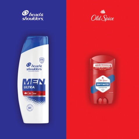 Набір косметики Old Spice Твердий дезодорант Whitewater 50 мл + Шампунь Head&Shoulders Проти лупи 330 мл (8700216614719)