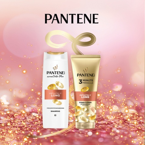 Набір косметики Pantene Pro-V Infinitely Long Шампунь 400 мл + Бальзам-ополіскувач 220 мл (8700216614870)