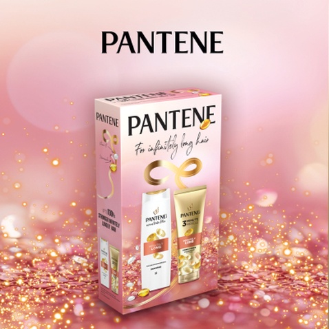 Набір косметики Pantene Pro-V Infinitely Long Шампунь 400 мл + Бальзам-ополіскувач 220 мл (8700216614870)