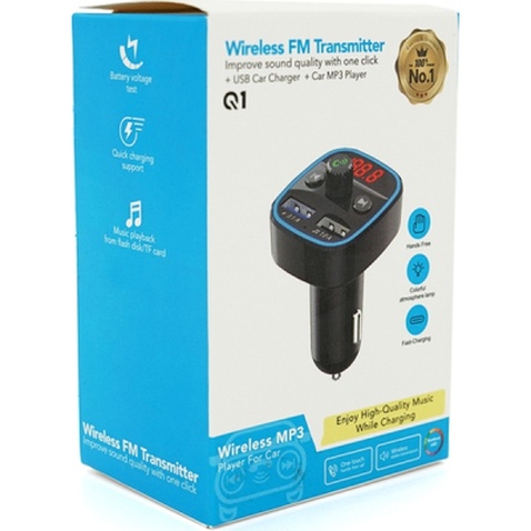 FM модулятор Voltronic Q1, 1.5A, FM, USB, TF (FM-Q1)