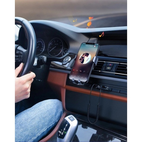 FM модулятор Ugreen Bluetooth 5.0 Aux with mic CM309 UGREEN Black (70601)