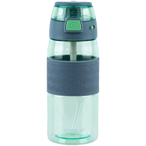 Поїльник-непроливайка Kite 600 мл, зелено-сіра (K24-1201-2)