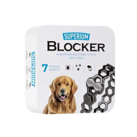 Нашийник для тварин Superium Блокер протипаразитарний для собак 70 см (9109)