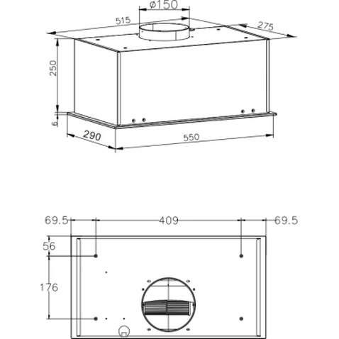 Витяжка кухонна Hansa OMP6553BGH