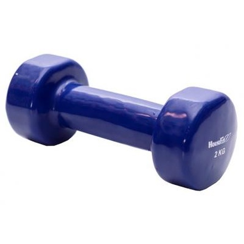 Гантель HouseFit з вініловим покриттям 2 кг (D086/DD6948-2)