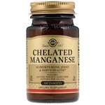 Мінерали Solgar Марганець, Chelated Manganese, 100 таблеток (SOL-00720)