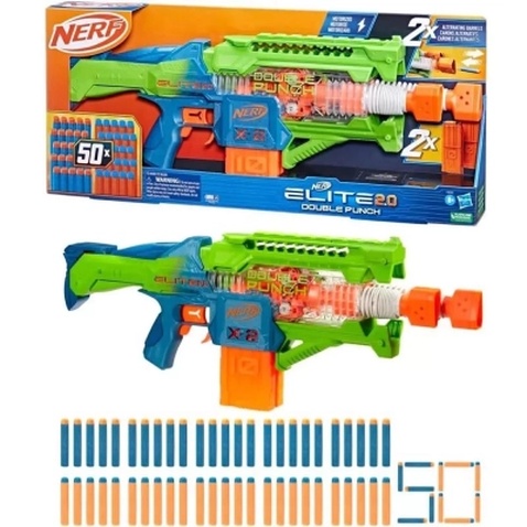 Іграшкова зброя Hasbro Бластер Elite 2.0 Double punch Подвійний удар (F6363)