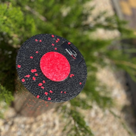 Масажний ролик PowerPlay PP-4348 2 in 1 EPP Foam Roller 33x14см Чорно/Червоний (PP_4348_Red_(33*14))