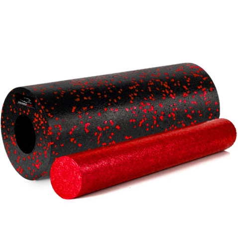 Масажний ролик PowerPlay PP-4348 2 in 1 EPP Foam Roller 33x14см Чорно/Червоний (PP_4348_Red_(33*14))