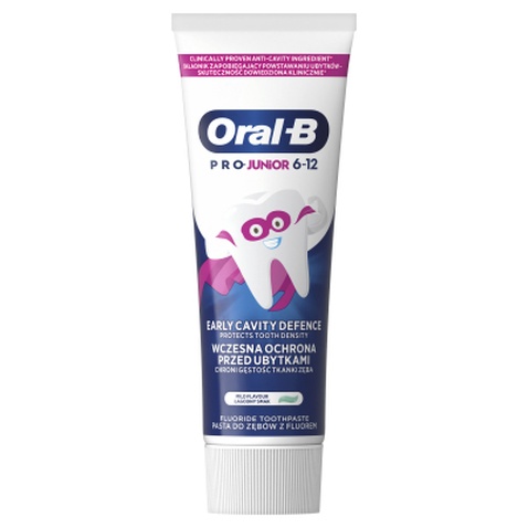 Дитяча зубна паста Oral-B Pro Junior для дітей віком від 6 до 12 років 75 мл (8700216089654)