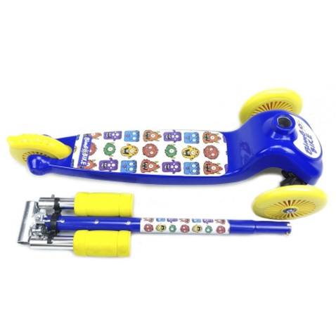 Самокат Bimbo Bike Monsters 12` з регулюванням висоти Синьо-жовтий (75803-IS)