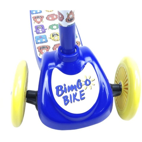 Самокат Bimbo Bike Monsters 12` з регулюванням висоти Синьо-жовтий (75803-IS)