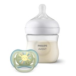 Набір для годування новонароджених Philips AVENT Natural Природний Потік пляшечка 125 мл + пустушка Ultra Air 0-6 міс (SCD837/10)
