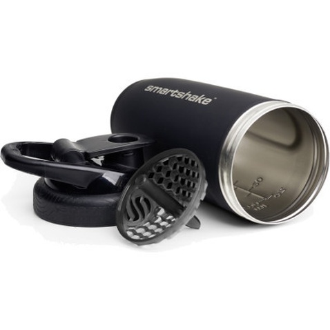 Шейкер спортивний SmartShake Reforce Stainless Steel 30oz/900ml Black (11150103)