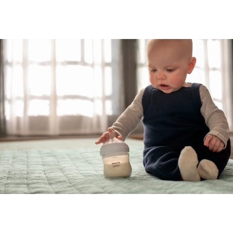 Набір для годування новонароджених Philips AVENT Natural Природний Потік пляшечка 125 мл + пустушка Ultra Air 0-6 міс (SCD837/10)